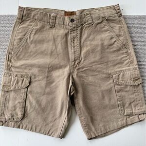 St. John’s Bay Camel Tan Cargo Shorts Size 36 Waist